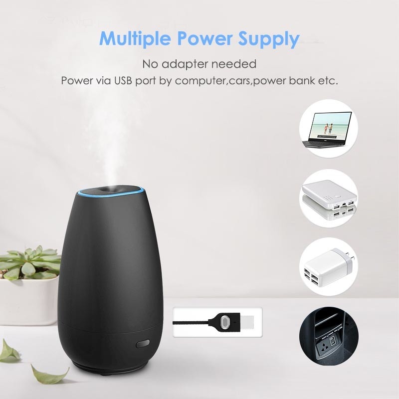 Car Diffuser Humidifier Aromatherapy Essential Oil Diffuser USB Cool Mist Mini Portable Diffuser