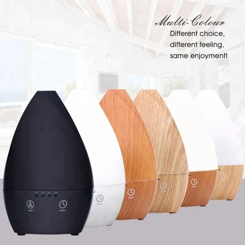 Home Portable Air Ultrasonic Humidifier Essential Oil Diffuser With Night Light For Bedroom