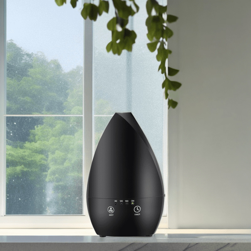 Home Portable Air Ultrasonic Humidifier Essential Oil Diffuser With Night Light For Bedroom