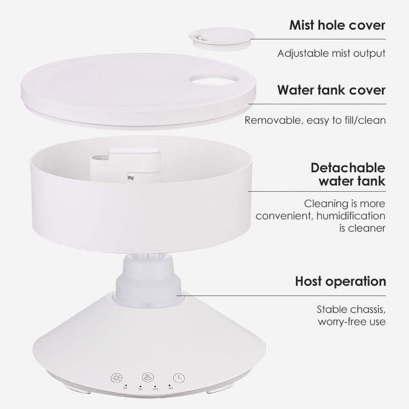 Mist Aroma Diffuser Remote Control Air Humidifier with 7 Colors LED Light