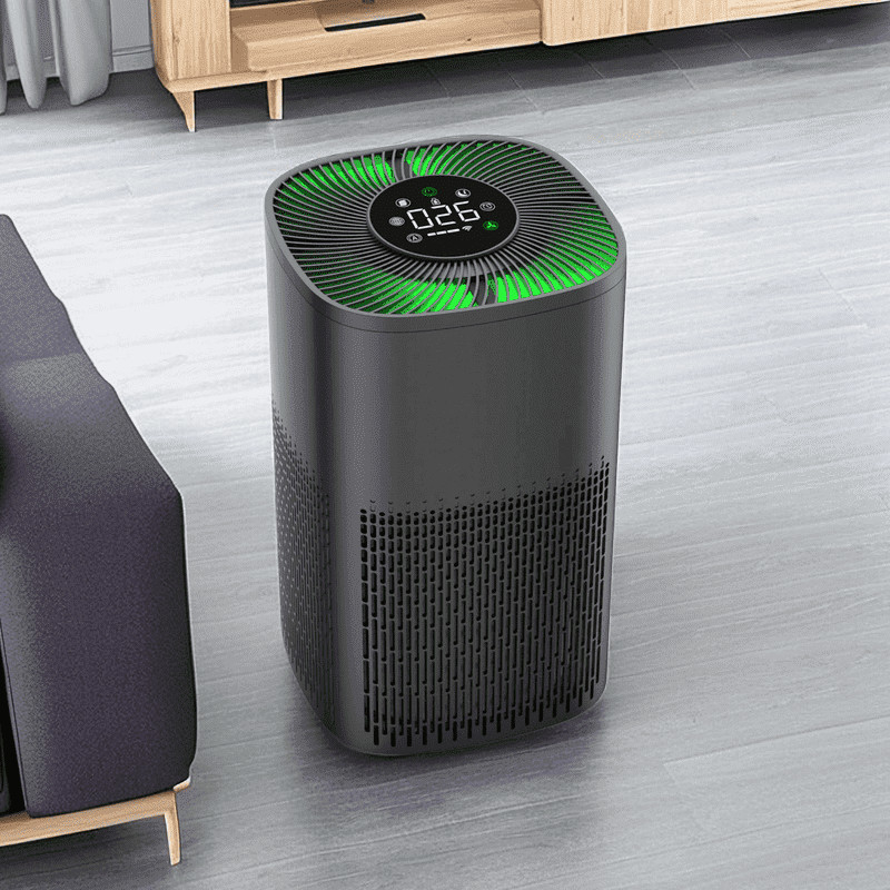 WiFi Desktop HEPA Air Purifier with LED Tricolor Light