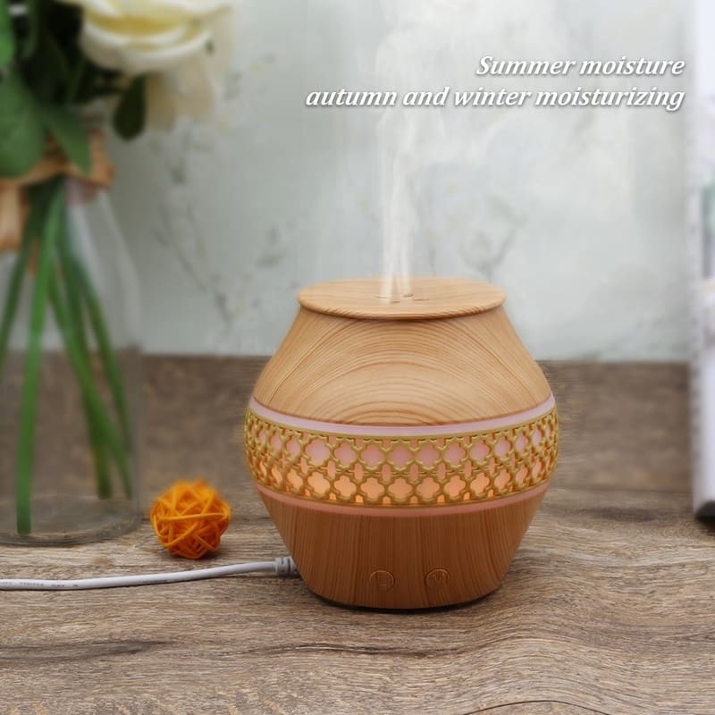 120 Ml Household Small Portable Cool Mist Air Humidifier With Led Lights Aroma Essential Oil Spray Aroma Diffuser