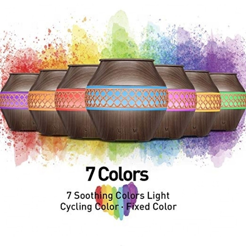 120 Ml Household Small Portable Cool Mist Air Humidifier With Led Lights Aroma Essential Oil Spray Aroma Diffuser