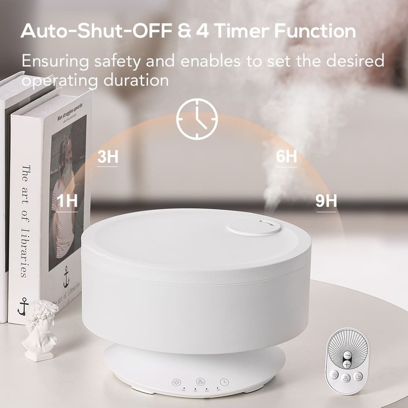 1.6L Home  Portable Cool Mist Air Humidifier With Night Light Aroma Essential Oil  Aroma Diffuser