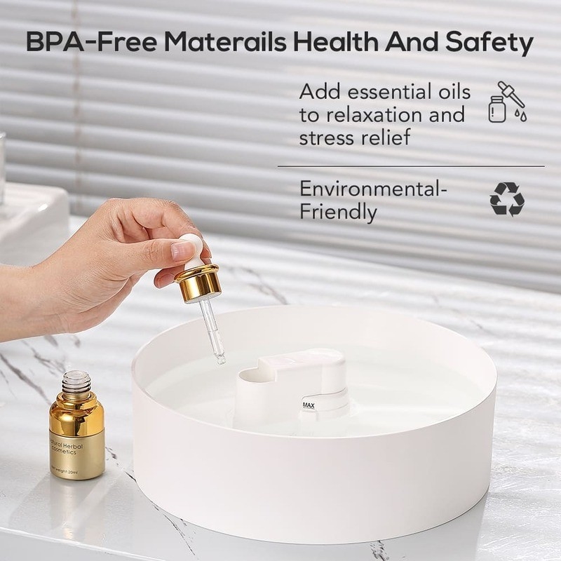 1.6L Home  Portable Cool Mist Air Humidifier With Night Light Aroma Essential Oil  Aroma Diffuser