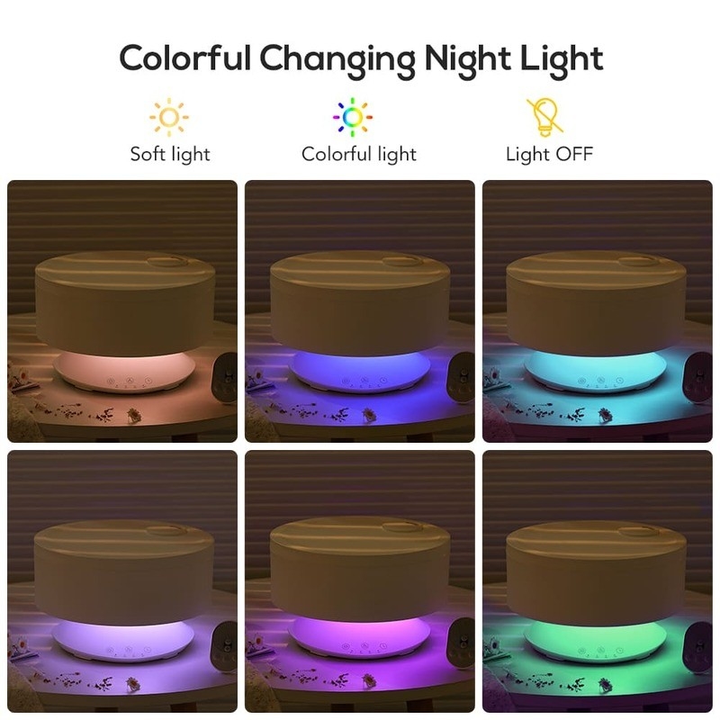 1.6L Home  Portable Cool Mist Air Humidifier With Night Light Aroma Essential Oil  Aroma Diffuser