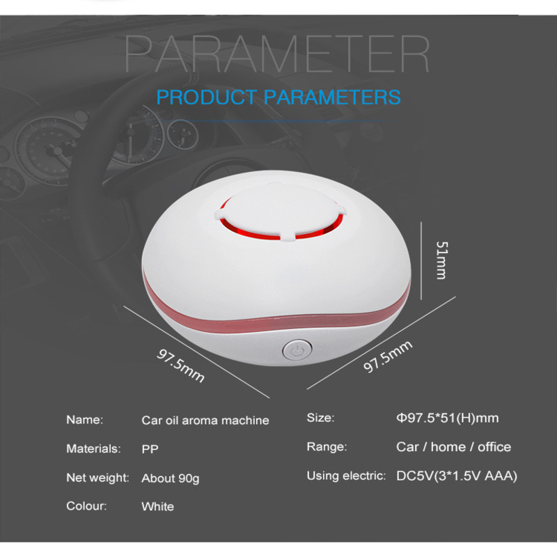 Portable Usb Charging Diffuser 7 Colors Lights Ultrasonic Air Aromatherapy Waterless Essential Oil Diffuser