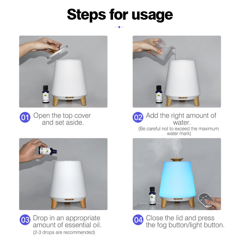 300ml Smart Bluetooth Speaker Diffusers for Essential Oils Cool Mist Humidifier Aroma Essential Oil Diffuser